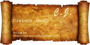 Czelecz Jenő névjegykártya